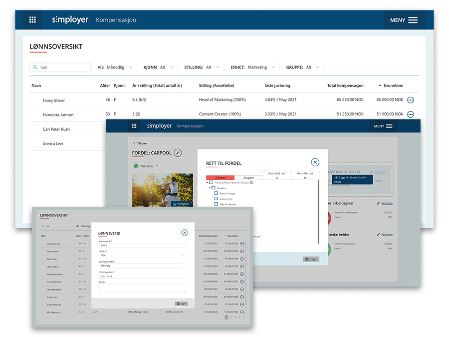 Simployer Kompensasjon | Simployer